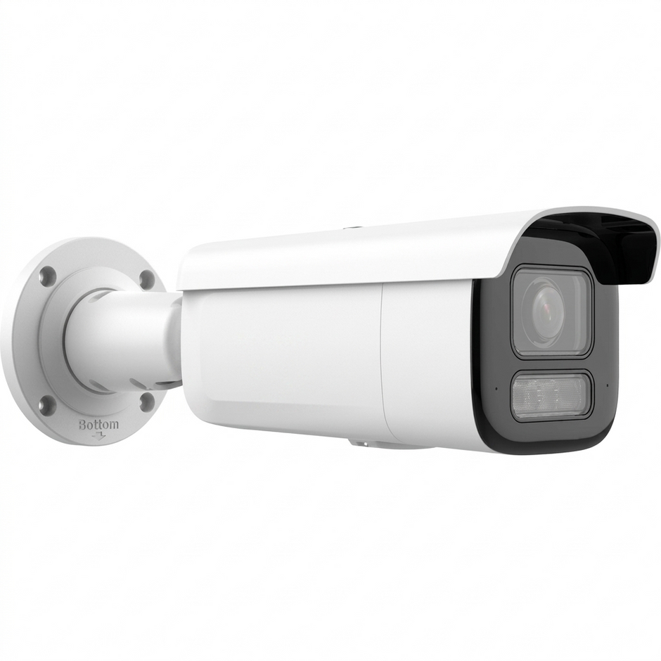 NC328G2-VBZL2U/SRB, 8 MP AcuSense Motorized Varifocal Bullet Camera, Smart Hybrid Light, 120dB True WDR, Built-in Dual-Mic, IP67, IK10