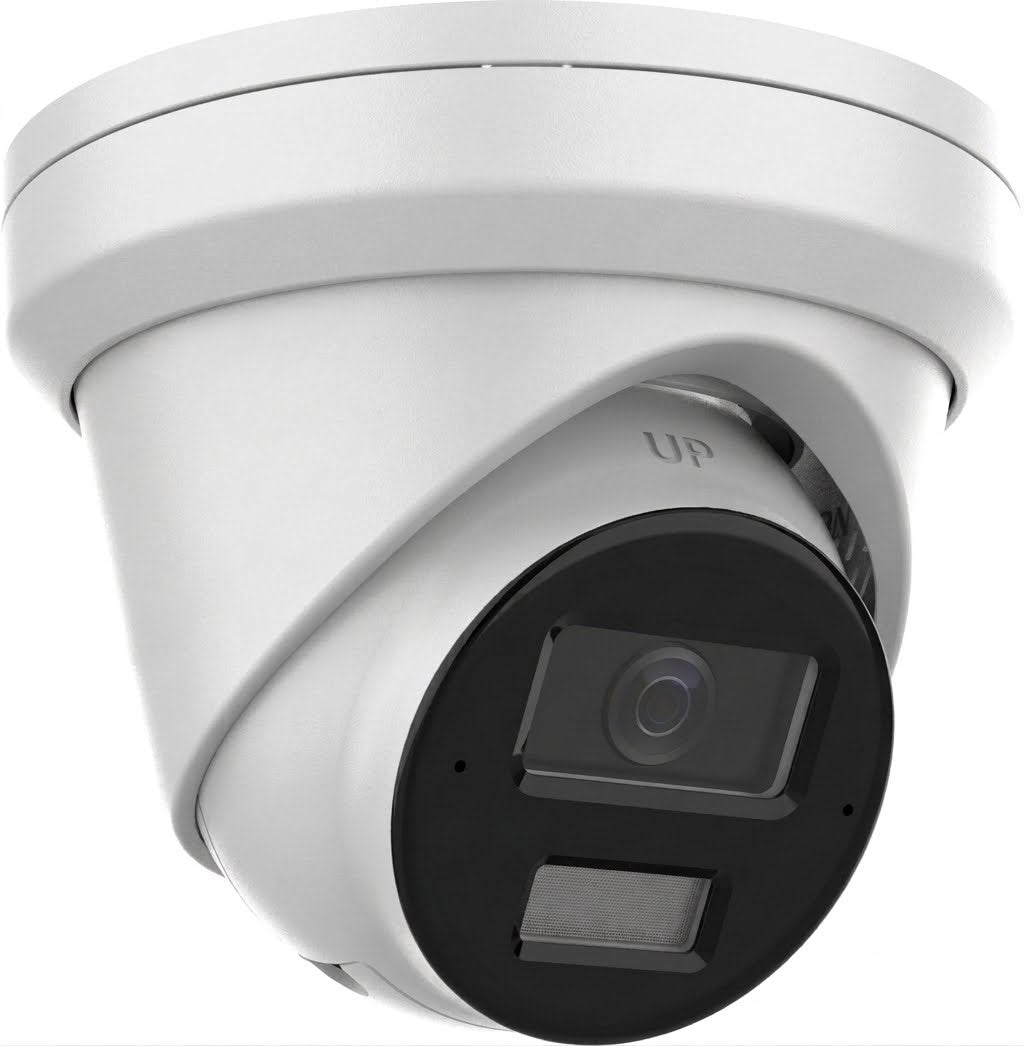 NC328G2-XDL2U/SRB, 8 MP AcuSense Fixed Turret Camera, Active Strobe Light, Audible Alarm, Smart Hybrid Light, 120dB True WDR, IP67