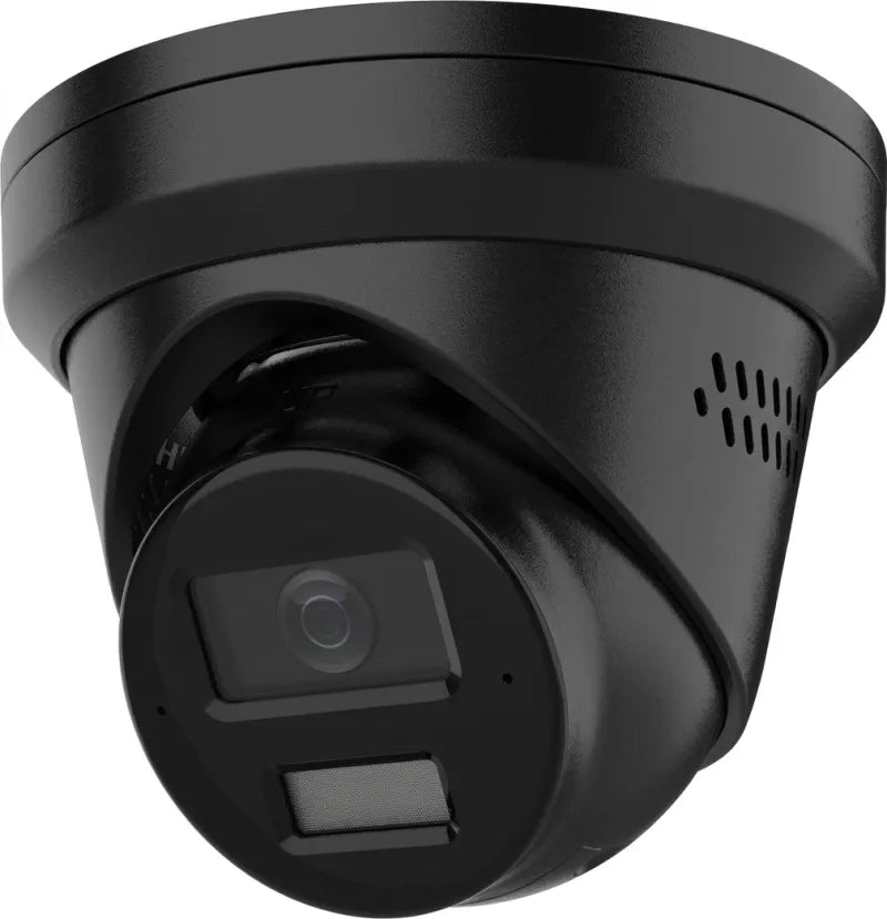 NC328G2-XDL2U/SRB, 8 MP AcuSense Fixed Turret Camera, Active Strobe Light, Audible Alarm, Smart Hybrid Light, 120dB True WDR, IP67