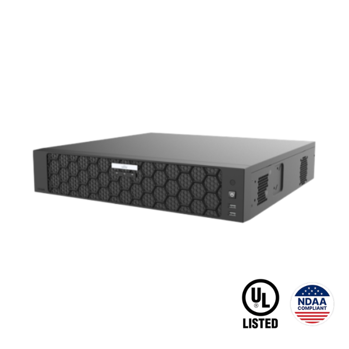 NVR504-64E-P24-IQ : 64-Channel Prime Series NVR with 24 PoE Ports, Advanced VCA, RAID, and Dual 4K HDMI