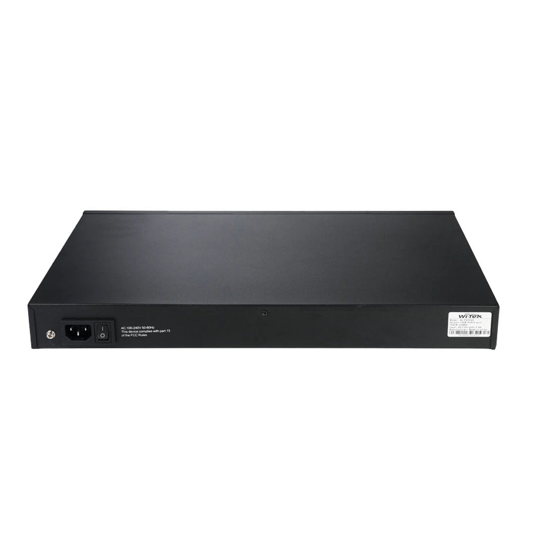 WI-PS526G (V4) : 24-Port Fast Ethernet PoE Switch with Hi-PoE and Long-Range CCTV Optimization