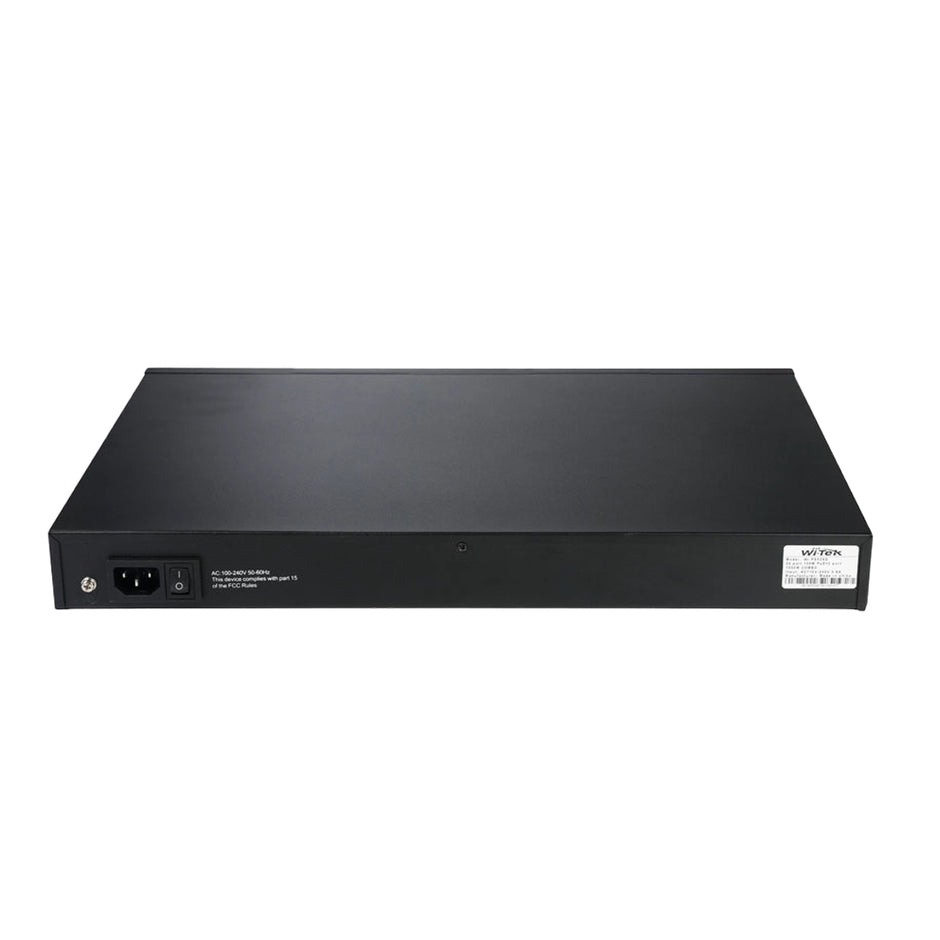 WI-PS526G (V4) : 24-Port Fast Ethernet PoE Switch with Hi-PoE and Long-Range CCTV Optimization