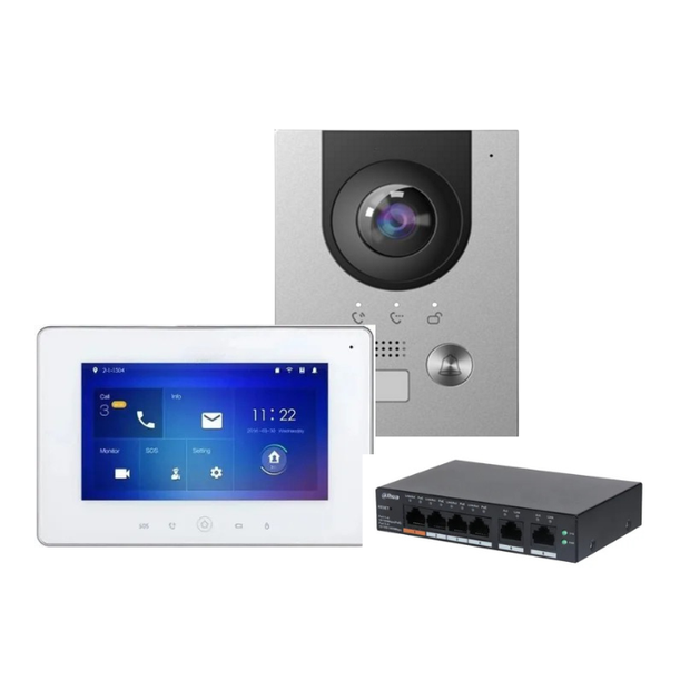 SCO-DVI-KIT04 — 2MP IP Video Intercom Kit with Access Control and 7" Touchscreen