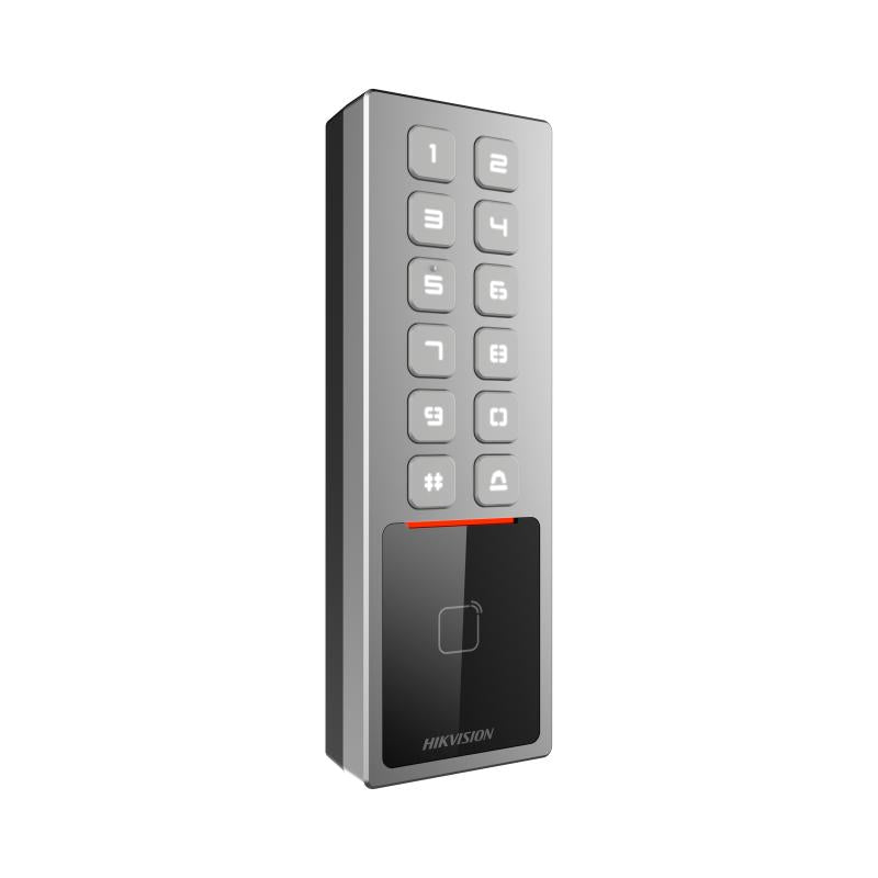 OCB-K1T805MX, Slim Metal Access Control Terminal, M1 Card & PIN, 10K Cards, Hik-Connect, IP65, IK08