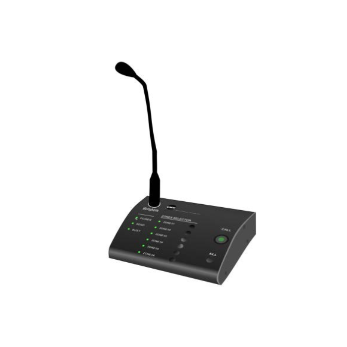 PA-6000RM : 6 Zone Remote Paging Microphone