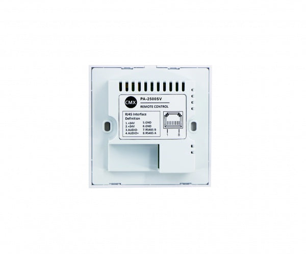 PA-6000SV : Remote In-Wall Zone Control Panel for PA-6000 Series Amplifiers