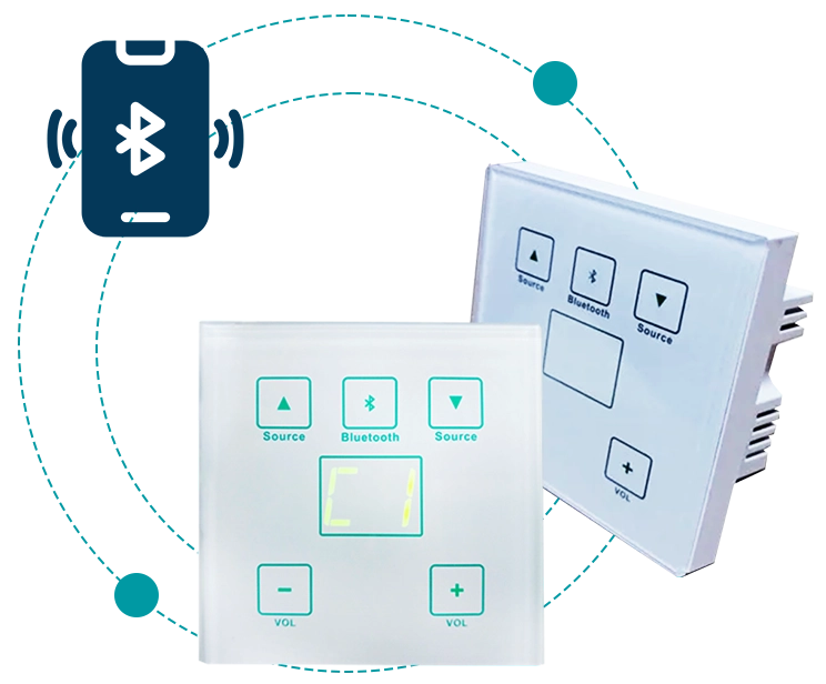 PA-6000SV : Remote In-Wall Zone Control Panel for PA-6000 Series Amplifiers