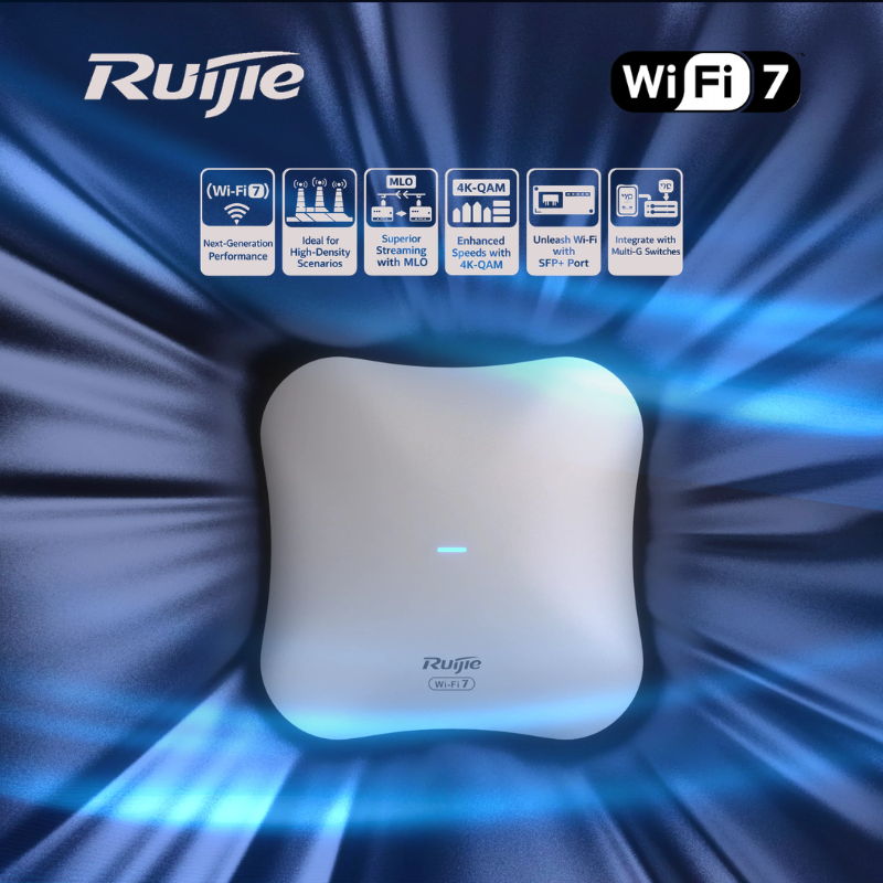 RAP-RAP73Pro : Ruijie Wi-Fi 7 BE14000 Tri-Band Ceiling Access Point
