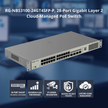 RG-NBS3100-24GT4SFP-P : 28-Port Gigabit L2 Cloud-Managed PoE Switch for Professional Surveillance and Networking
