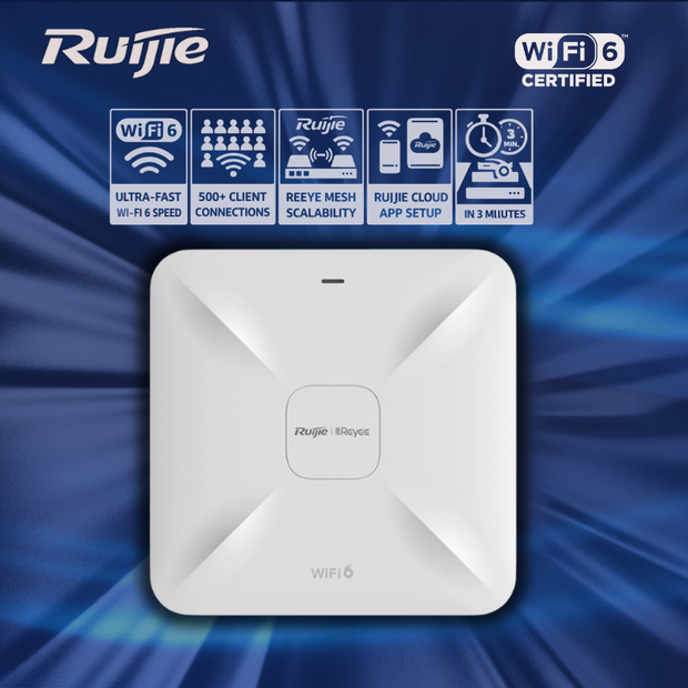 RG-RAP2260 : Reyee Wi-Fi 6 AX1800 Ceiling-Mount Access Point