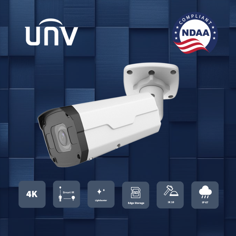 SCO-UNIPC3438-EZK : 8MP HD LightHunter IR VF Bullet Network Camera