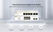 WI-PCES310GF (V2) – 8-Port Gigabit PoE+ Cloud-Managed Smart Switch with Dual SFP Uplinks