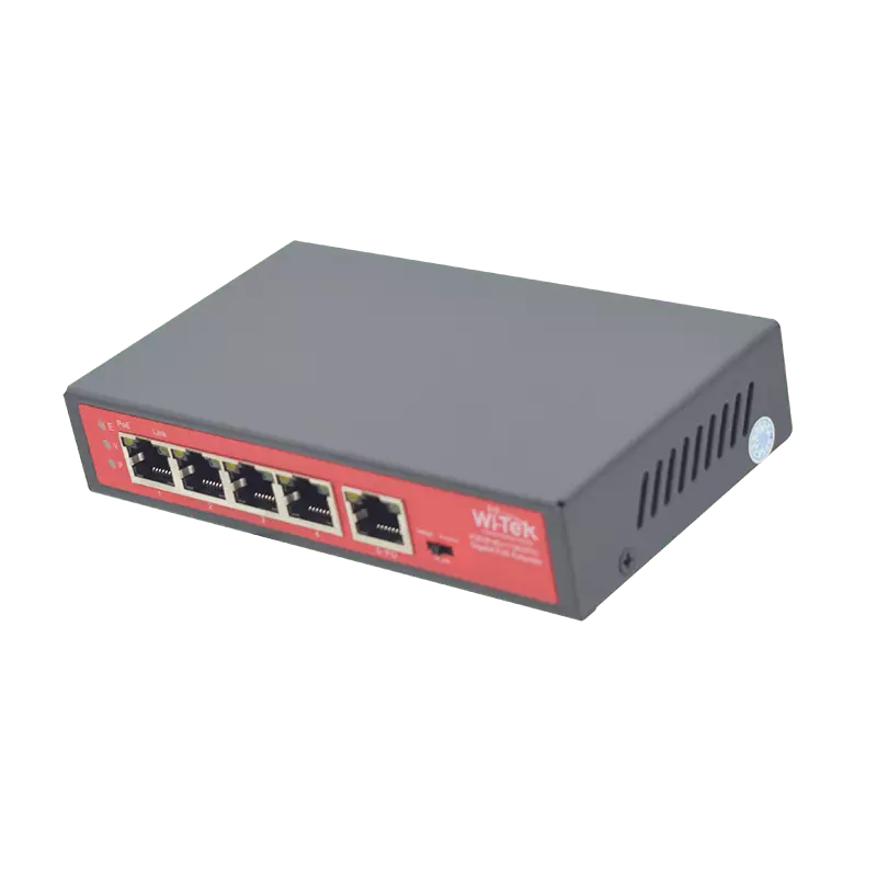 WI-PE51G: 4-Port Gigabit PoE Extender with 90W PoE Input