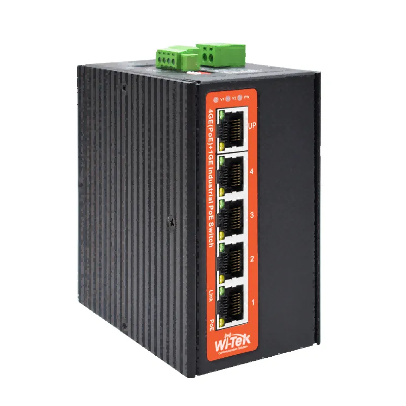 WI-PS305G-I-DC : 5-Port Gigabit Industrial PoE Switch (DC Power Input)