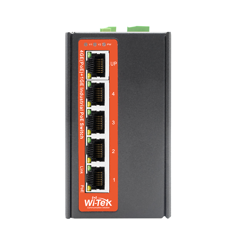 WI-PS305G-I-DC : 5-Port Gigabit Industrial PoE Switch (DC Power Input)