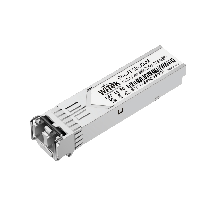 WI-SFP20-20KM : Single-Mode SFP LC Transceiver, 1.25Gbps, 20KM