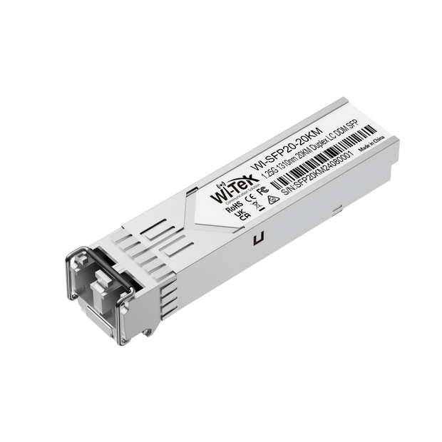 WI-SFP20-20KM : Single-Mode SFP LC Transceiver, 1.25Gbps, 20KM