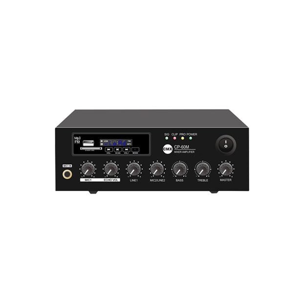CP-60M : Mini Mixer Amplifier with USB / SD / FM / Bluetooth and Echo