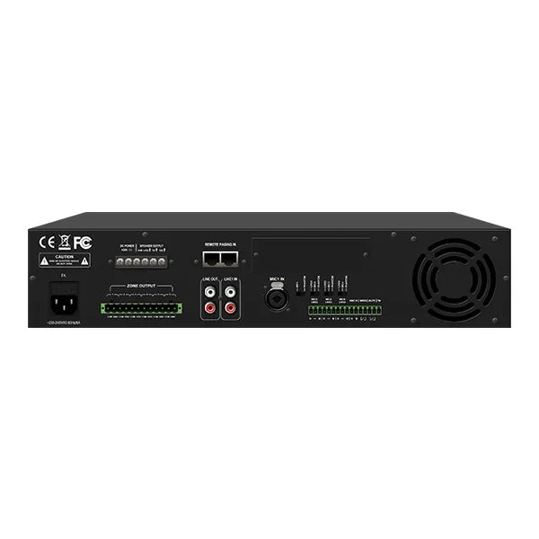 DMA6650U : 650W 6-Zone Digital Mixer Amplifier with Remote Paging Support