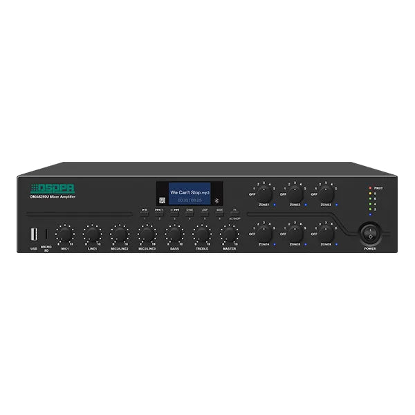 DMA6650U : 650W 6-Zone Digital Mixer Amplifier with Remote Paging Support