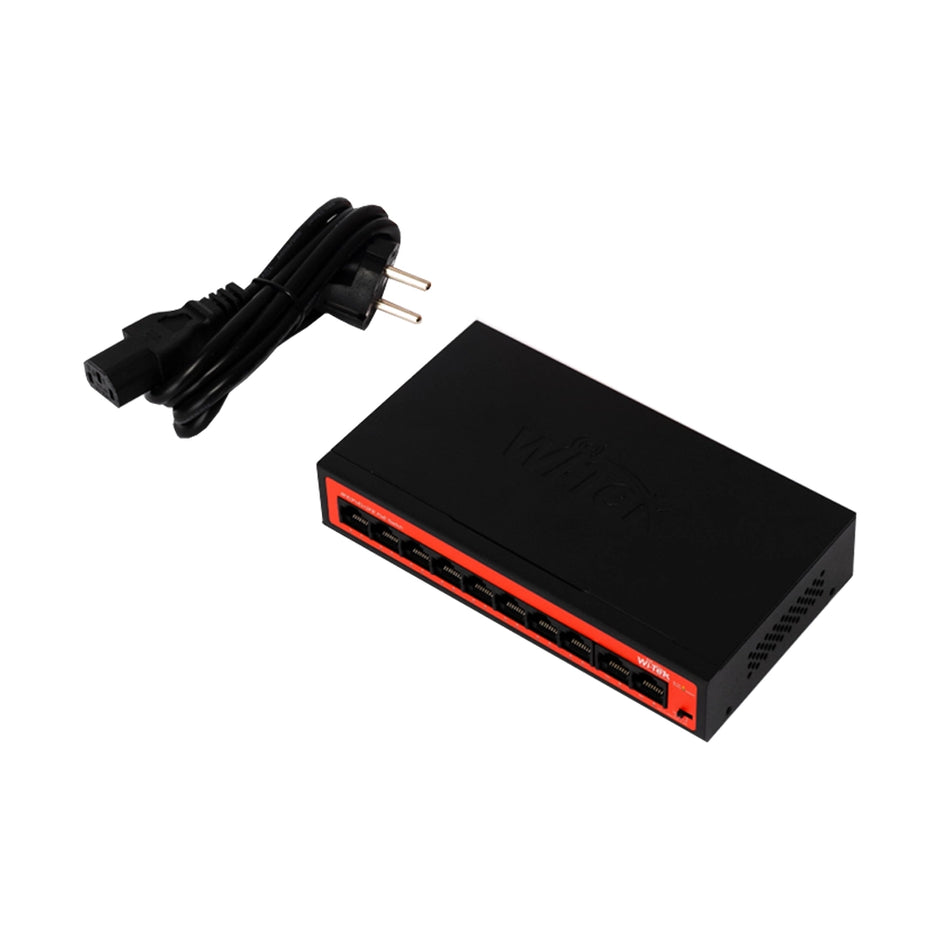 WI-PS210H : 10-Port Fast Ethernet PoE Switch with Long-Range CCTV Mode